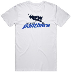 Orlando Panthers Cfl Continental Football League Vintage Team Logo Mens Soft Cotton Tee T Shirt
