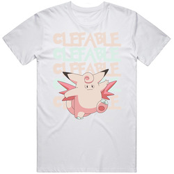 Clefable Pokemon Character Fan Mens Soft Cotton Tee T Shirt