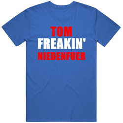 Tom Niedenfuer Freakin Baseball Los Angeles Sports California Mens Soft Cotton Tee T Shirt