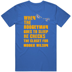 Mookie Wilson New York Brooklyn Baseball Sports Boogeyman Mens Soft Cotton Tee T Shirt