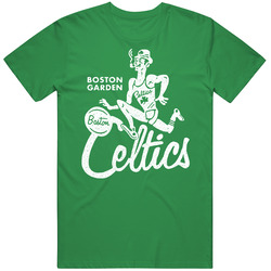 Retro Boston Basketball Mens Soft Cotton Tee T Shirt