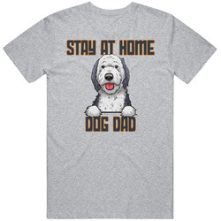 Sheepadoodle At Home Dog Dad Father's Day Mens Cotton Classic T Shirt