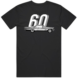 1960 Pontiac Bonneville 6 4l V8 Vintage Car Year Fan Mens Cotton Classic T Shirt