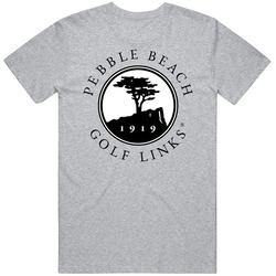 Us Open 1919 Pebble Beach Type Logo Pro Golf Fan Mens Cotton Classic T Shirt