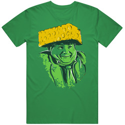 Chris Farley Cheesehead Green Bay Football Funny Mens Cotton Classic T Shirt