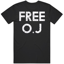 Oj Simpson Free Oj Granted Parole Juice Is Loose Jail Freedom Mens Cotton Classic T Shirt