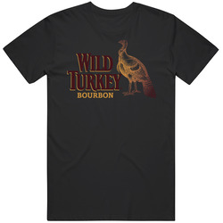 Wild Turkey Bourbon Awesome Beer Logo Mens Cotton Classic T Shirt