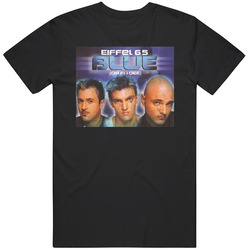 Blue Eiffel 65 One Hit Wonders Single Cover Distressed Look Fan Mens Cotton Classic T Shirt