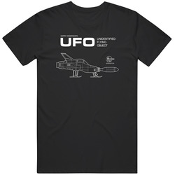 Ufo Shado Tv Series Interceptor Blueprint Mens Cotton Classic T Shirt