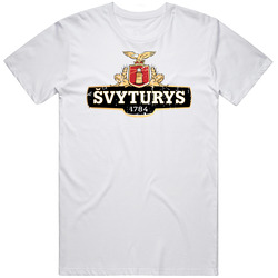 Svyturys Logo Popular Beer Lagar Alcohol Beverage Drink Fan Gift Mens Cotton Classic T Shirt