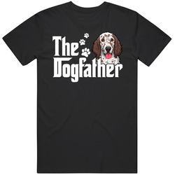 English Setter The Dogfather Father's Day Mens Cotton Classic T Shirt