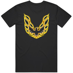 Firebird, T-shirt, Trans Am, Sports Car, Pontiac, Retro, Hood Logo, 70's Mens Cotton Classic T Shirt