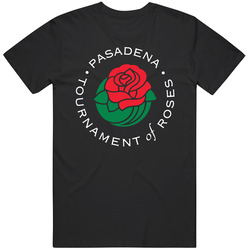 Pasadena California Tournament Of Roses City Flower Event Logo Cool Mens Cotton Classic T Shirt