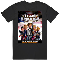 Team America World Police Cool 21st Century Comedy Classic Movie  Fan Mens Cotton Classic T Shirt