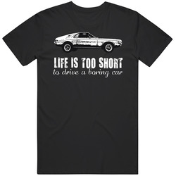 1969 Amc Amx 6 4l V8 7030 Life Is Too Short Retro Vintage Car Fan Mens Cotton Classic T Shirt