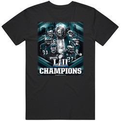 Philadelphia Super Bowl Champs Fly Eagles Fly Cool Fan Mens Cotton Classic T Shirt