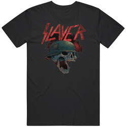 Rock Metal Band Slayer Skull Logo Mens Cotton Classic T Shirt