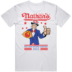 Nathan's Famous Hot Dog Eating Contest Joey Chestnut 2022 Mens Cotton Classic T Shirt