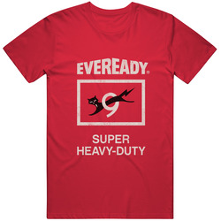 Eveready, T-shirt, Black Cat, 9, Nine, Lives,  Retro, Battery, Power, Logo Mens Cotton Classic T Shirt