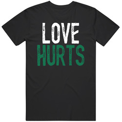 Love Hurts Jalen Hurts Philadelphia Football Mens Cotton Classic T Shirt