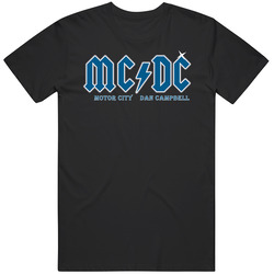 Motor City Dan Campbell Mc Dc Football Fan Mens Cotton Classic T Shirt