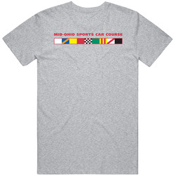 Mid-ohio Sports Car Course Racing Enthusiasts Mens Cotton Classic T Shirt