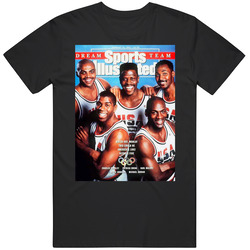 Michael Jordan Sports Illustrated Dream Team Basketball Fan Mens Cotton Classic T Shirt