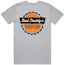 Bad Daddys Burger Bar Restaurant Logo Mens Cotton Classic T Shirt