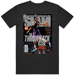 Slam Magazine Issue 180 Vince Carter Popular Basketball Magazine Grunge Look Mens Cotton Classic T Shirt