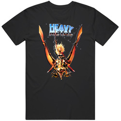 Heavy Metal Fantasy Cult Movie Mens Cotton Classic T Shirt