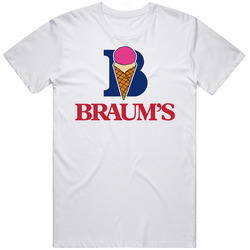 Braums Ice Cream Snack Food Logo Mens Cotton Classic T Shirt
