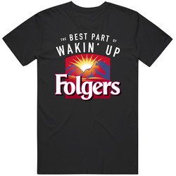 Folgers Coffee Drink Cool Fan Mens Cotton Classic T Shirt