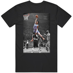 Ja Morant Poster Over Kevin Love Memphis Basketball Fan V2 Mens Cotton Classic T Shirt