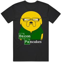 Bacon Pancakes t-shirt adventure time tee jake and finn Mens Cotton Classic T Shirt