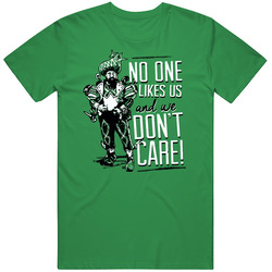 No One Likes Us And We Dont Care Jason Kelce Parade Philadelphia Eagles Superbowl Champions Cool Funny Fan Mens Cotton Classic T Shirt