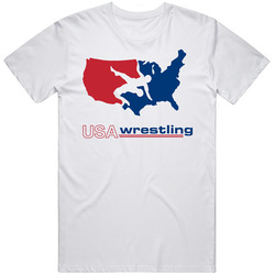Usa Wrestling League Mens Cotton Classic T Shirt