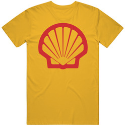 Shell, T-shirt, Gas, Station, Retro, Logo, Car, Automotive, Petrolium, Petrol Mens Cotton Classic T Shirt