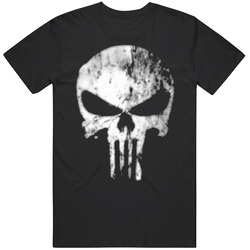 Skatter Skull The Punisher Mens Cotton Classic T Shirt
