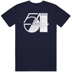 Studio 54 Vintage Distressed Logo Mens Cotton Classic T Shirt
