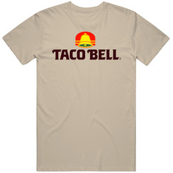 Vintage Taco Bell Logo Mens Cotton Classic T Shirt