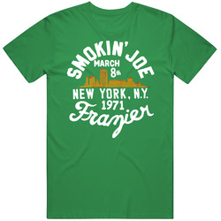 Smokin' Joe Frazier New York 1971 Boxing Fan Mens Cotton Classic T Shirt