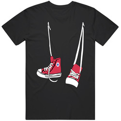 Red Converse Shoes Mens Cotton Classic T Shirt