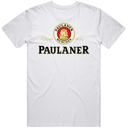 Paulaner Beer Logo Drink Cool Mens Cotton T Shirt