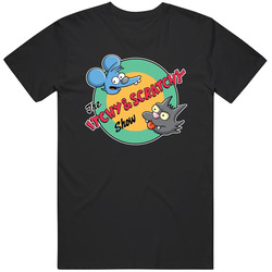 The Itchy And Scratchy Show Mens Cotton T Shirt
