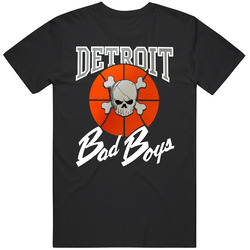 Detroit Bad Boys Retro Fan Mens Cotton T Shirt