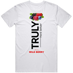 Truly Hard Seltzer Wild Berry Halloween Costume Alcohol Drink Mens Cotton T Shirt