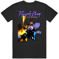Purple Rain Prince Mens Cotton T Shirt
