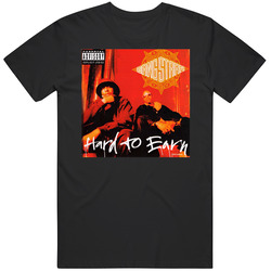 Gang Starr Hard To Earn 90's Hip Hop Album Cool Retro Mens Cotton T Shirt