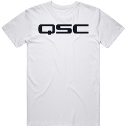 Qsc Sound Car Audio Sub Woofer Logo Mens Cotton T Shirt