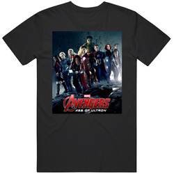 Avengers Age Of Ultron Standard Black Mens Cotton T Shirt